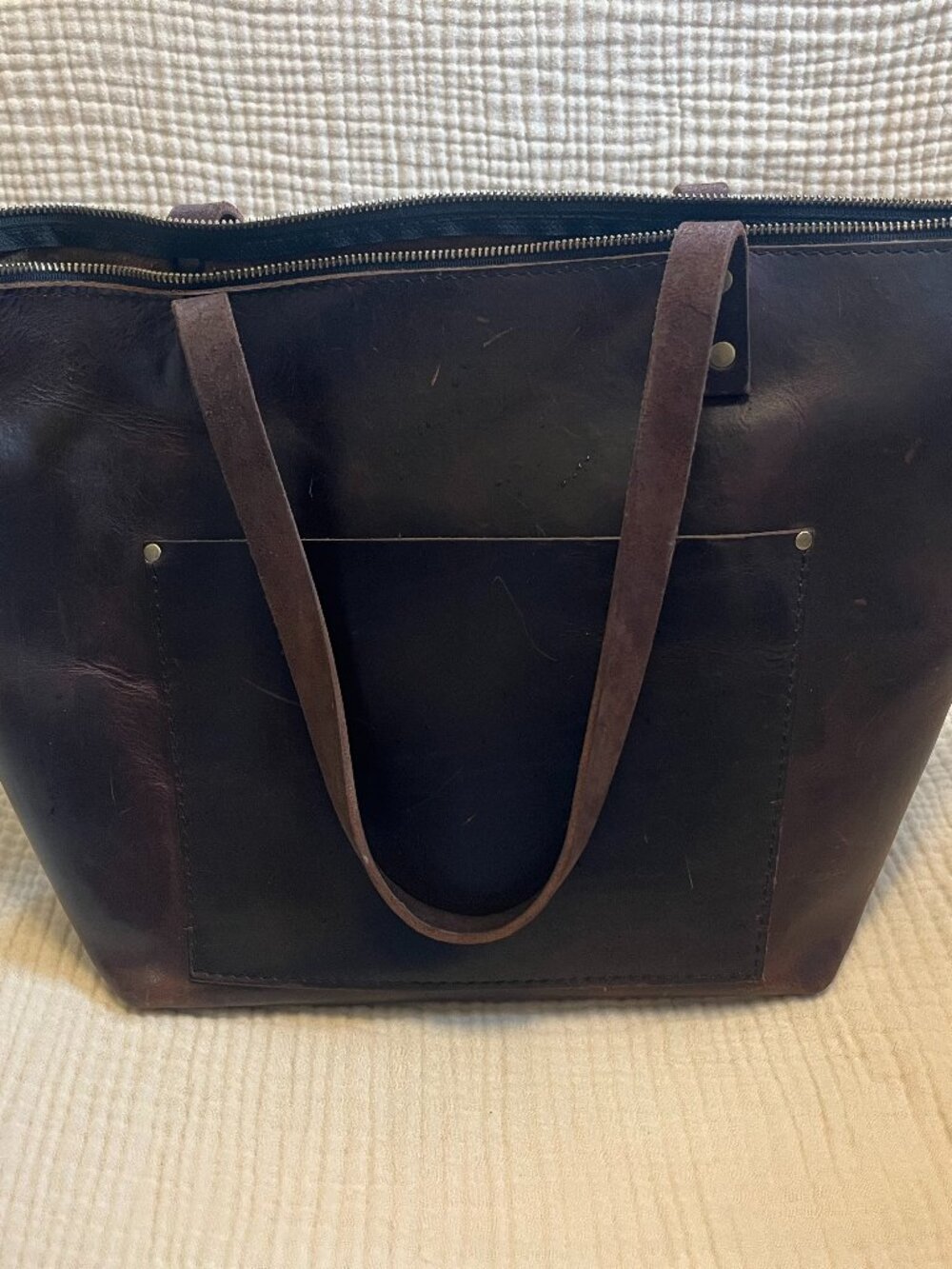 Portland Leather Tote Brown
